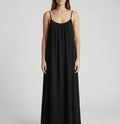 Midnight Backless Maxi Dress - Black